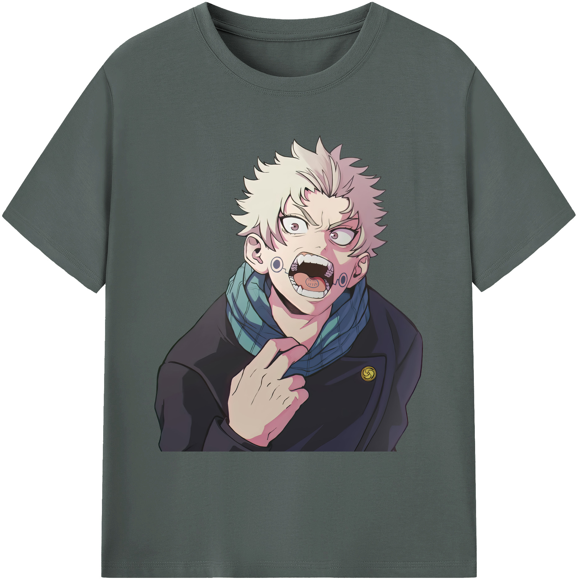（画像用） 呪術廻戦 Jujutsu Kaisen 綿100％ メンズ半袖Tシャツ｜肌触りやわらか＆通気性